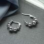 Sterling Silver Bubble Hoops, thumbnail 3 of 4