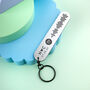 Personalised Shimmer Spotify Code Initials And Date Keyring Set, thumbnail 2 of 5