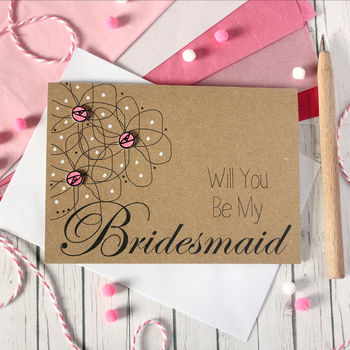 Personalised Will You Be My Bridesmaid Card, 2 of 6