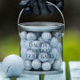 Personalised Gift Bucket Of Chocolate Golf Balls, thumbnail 1 of 5