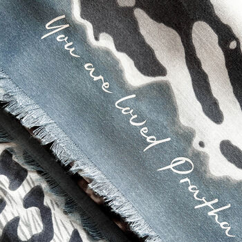 Personalised Leopard Spotted Print Scarf, 5 of 9