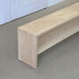 Handmade Entryway Wooden Bench With Storage Shelf, thumbnail 4 of 11