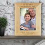 Personalised Wooden Anniversary 7x5 Photo Frame, thumbnail 1 of 3