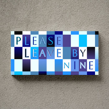 Please Leave By Nine Print Personalised Gift, 2 of 9
