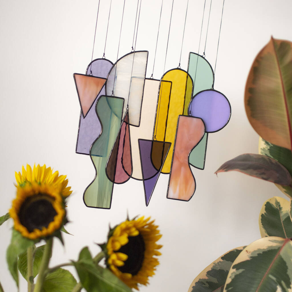 Symphony, Art Deco Inspired Stained Glass Suncatcher, 1 of 2