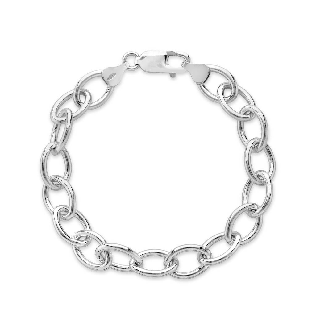 Compton Sterling Silver Oval Trace Bracelet By Auree Jewellery ...