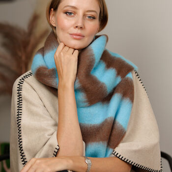 100% Recycled Cosy Striped Winter Scarf, 3 of 10