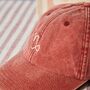 Personalised Zodiac Sign Cap Rust, thumbnail 3 of 4