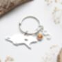 Personalised Cute Rat Keyring Rat Lover Gift. Rat Mom Gift, thumbnail 2 of 8