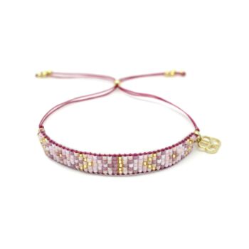 Matira Hot Pink Beaded Friendship Bracelet, 2 of 3