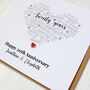 Personalised 20th China Wedding Anniversary Card, thumbnail 3 of 4