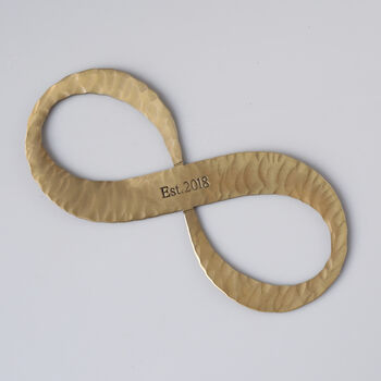 8th Anniversary Gift Bronze Infinity Sculpture, 6 of 12