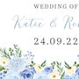 Blue Hydrangea Wedding Welcome Sign, thumbnail 4 of 4