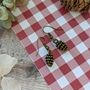 Cosy Pine Cone Earrings, thumbnail 7 of 7