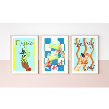 Fresh And Zesty Mojito Cocktail Art Print, 5 of 9