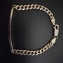 Child's Sterling Silver Chain And Link Bracelet, thumbnail 2 of 3