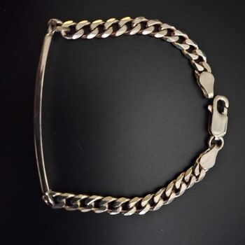 Child's Sterling Silver Chain And Link Bracelet, 2 of 3
