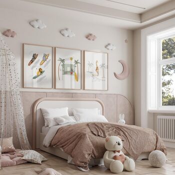 Tropical Surfing Animals Nursery Art, 2 of 2