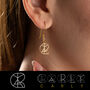 Personalised Name Logo Earrings, thumbnail 1 of 6