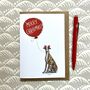 Lurcher Christmas Card, thumbnail 1 of 4