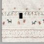 Ethnic Shaggy Cream Rug, thumbnail 5 of 11