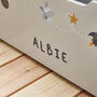Personalised Large Grey Space Toy Box, thumbnail 3 of 4
