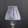 Dolly Ikat Blue Gathered Scrunchie Lampshade, thumbnail 2 of 2