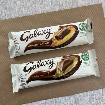 Personalised Gcse Exam Results Chocolate Galaxy Card, 2 of 3
