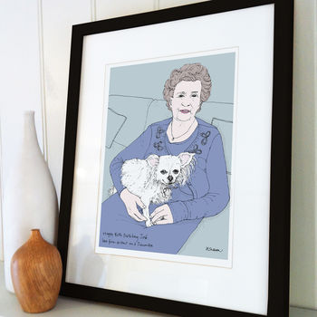 Personalised Portrait With Your Pet, 8 of 12