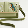 Embroidered Kingfisher Cross Body Bag, thumbnail 2 of 8