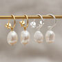 Sterling Silver Or Gold Plated Large Pearl Earrings, thumbnail 1 of 6