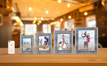 Pack Of Two Silver Glass Photo Frames, 3 of 7