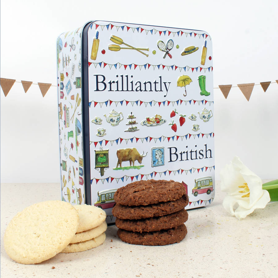 Brilliantly British Biscuit Tin By Milly Green | Notonthehighstreet.com