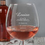 Decorative Bottle Of Wine Personalised Glass, thumbnail 6 of 10
