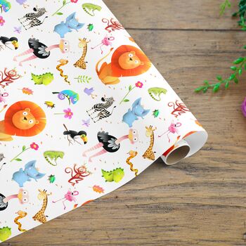 Jungle Safari Gift Wrapping Paper Roll Or Folded, 3 of 3