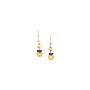Two Gold Plated Ball Dangles On Hook, thumbnail 2 of 3