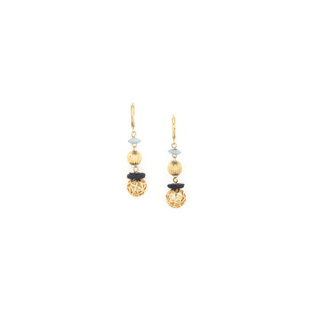 Two Gold Plated Ball Dangles On Hook, 2 of 3