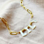 Mother Of Pearl Personalised Letter Bracelet, thumbnail 5 of 8