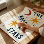The Moon And Stars Hand Painted Nursery Print, thumbnail 5 of 7