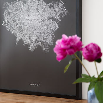 London Roads And Paths Contemporary Map Print, 6 of 12