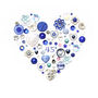 Personalised Sapphire Anniversary Button Heart, thumbnail 2 of 4