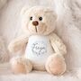 Personalised Soft Teddy Bear For New Baby, thumbnail 1 of 3