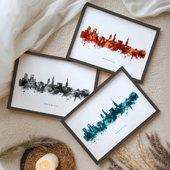 Norwich City Skyline Print, 9 of 12