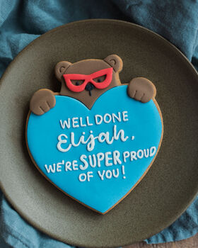Personalised Super Bear Hug Biscuit, 2 of 3