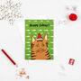 Cat Christmas Card, thumbnail 1 of 2