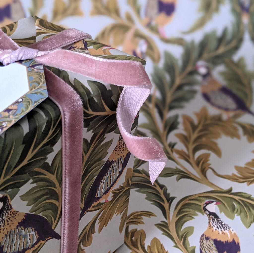 Christmas Wrapping Paper Set Partridge Design By Tuppence Collective ...