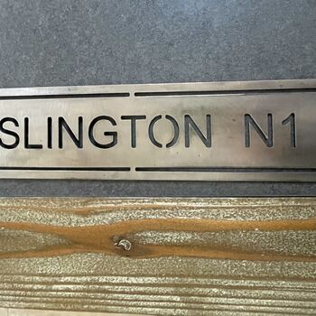 Personalised Home Town, Location, Country Metal Sign, 2 of 11