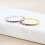 Amethyst Purple Ombre Half Eternity Ring, thumbnail 4 of 10