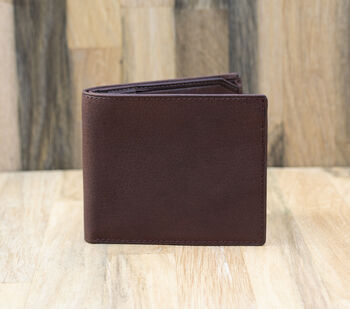 Personalised Colombian Leather Wallet Zip Coin Pocket, 5 of 10