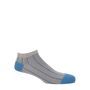 Pin Stripe Grey And Classic Blue Men's Trainer Socks, thumbnail 5 of 12